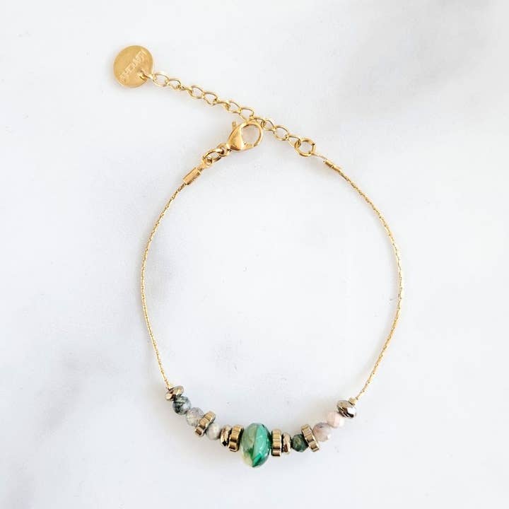 Green Maya bracelet for wholesale by LITCHI
