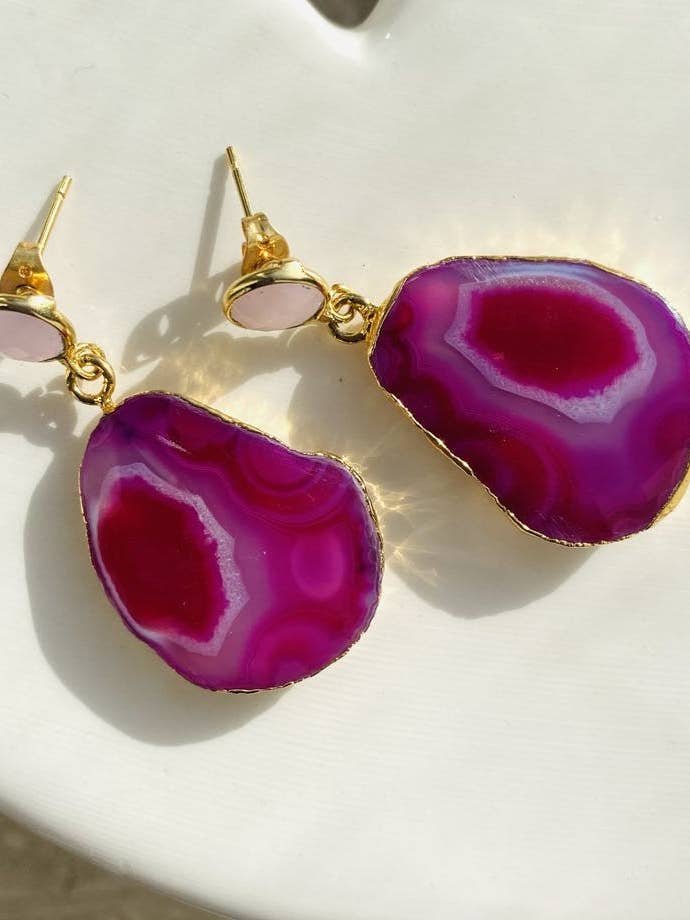 earring “Purple Mariposa” for wholesale by Nathalie Pill Creation
