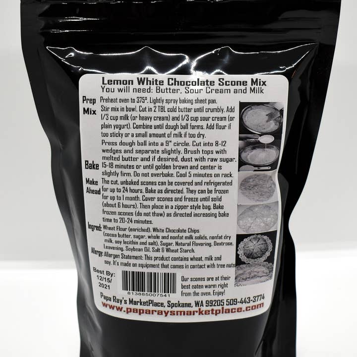 Papa Ray's Marketplace - Venta al por mayor Preparado de repostería - Mezcla de bizcochos de chocolate blanco