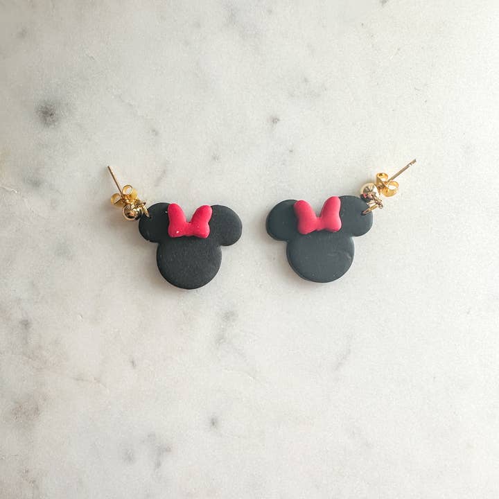 Vandy Visuals Shop - Wholesale Dangle Earrings - Mickey and Minnie Mouse Ears Bow Park EarringsĀ 2