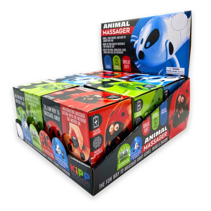 ANIMAL HAND MASSAGER 6 PIECES PER DISPLAY for wholesale by Kipp Brothers