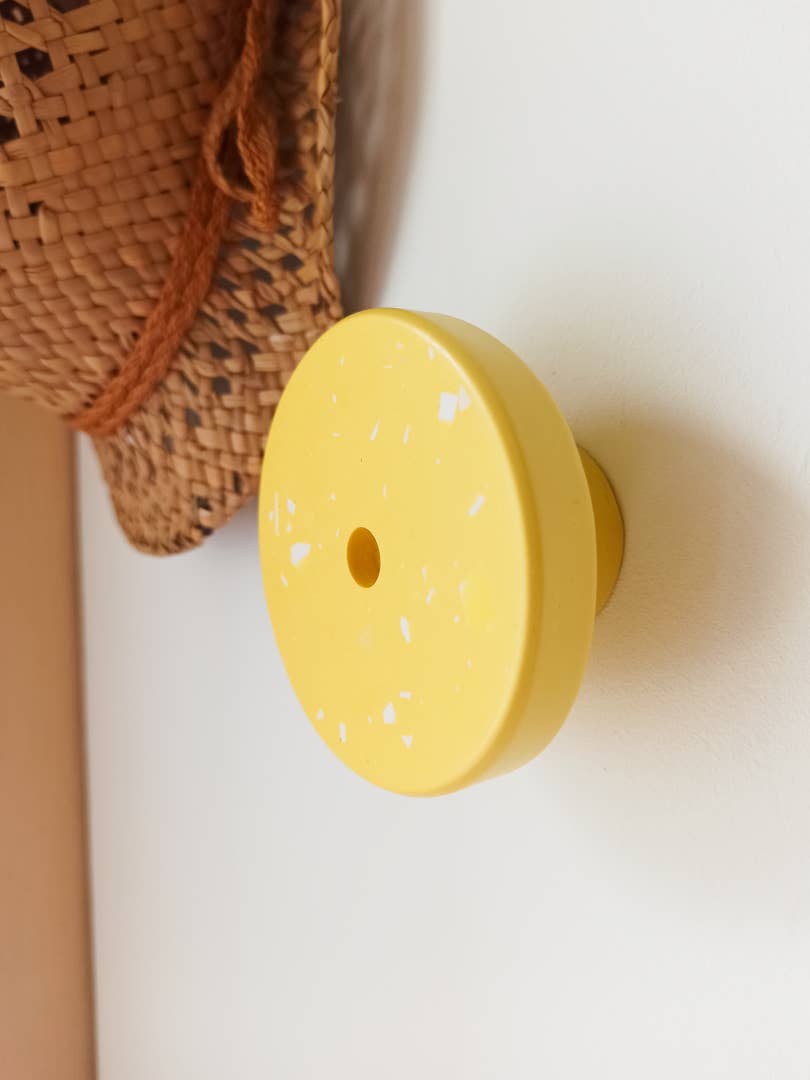 Hey Denise - Wholesale Wall Hook - Large terrazzo Jesmonite coat hook – Handcrafted design0