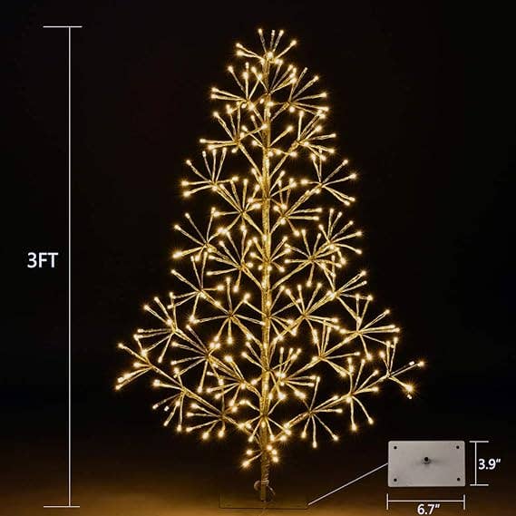 LIGHTSHARE - Wholesale Artificial Christmas Tree - Artificial Christmas Tree Light with Silver and Golden Finis27