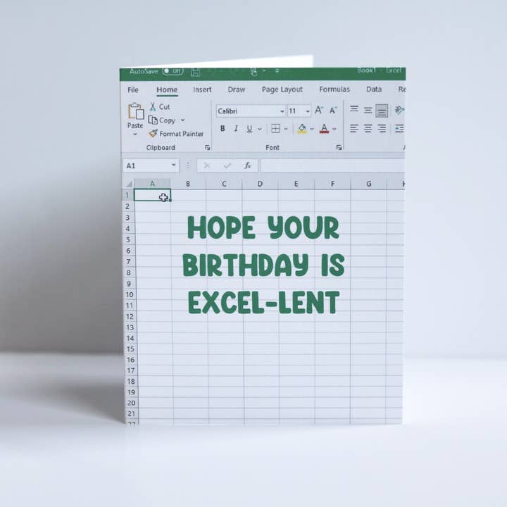 Kelly Scott Design Co - Wholesale Birthday Card - Excel Birthday Card2