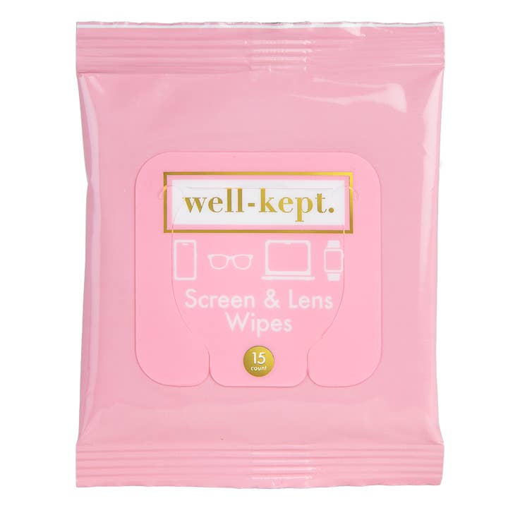 PINK SLATE PANO & TOALHETES PARA LENTES por atacado de Well-Kept, Screen Wipes