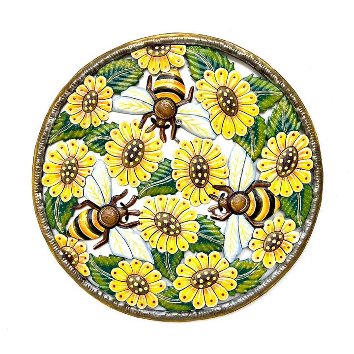 Wandschmuck: Sonnenblumen und Bienen for wholesale by Our Market