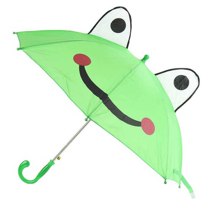 Kid's Green Frog Umbrella - Green for wholesale by Selini New York