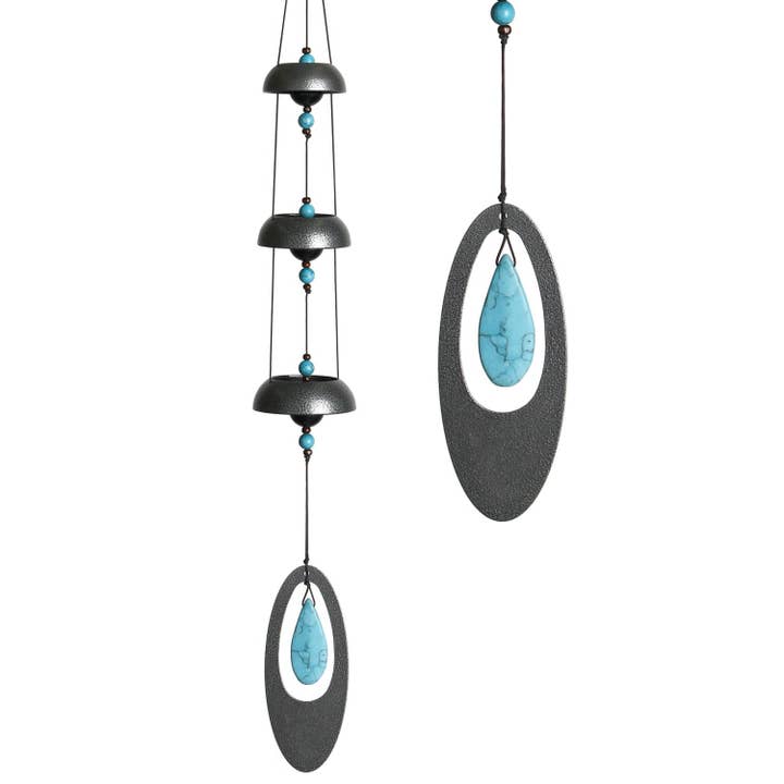 Woodstock Temple Bells® - Turquoise for wholesale by Woodstock Chimes
