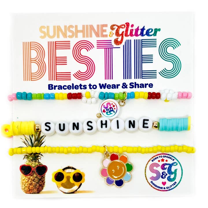 Sunshine & Glitter – Conjunto de joias por atacado – BESTIES Sunshine Pulseira1