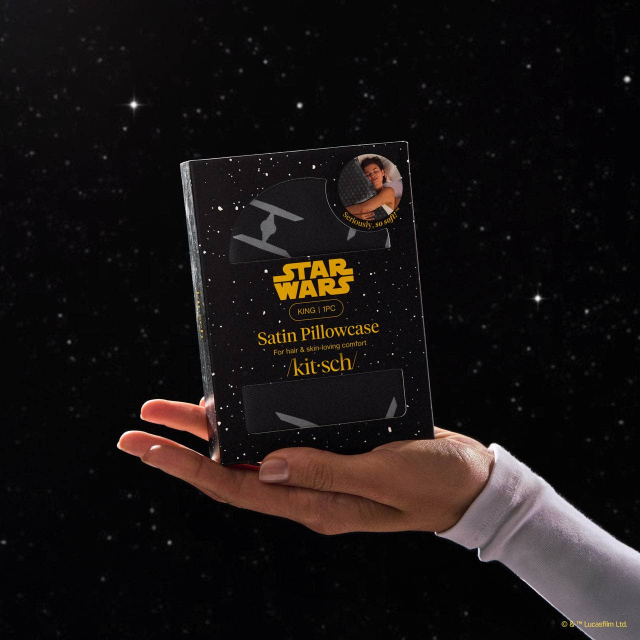 KITSCH – Engroshandel Hovedpudebetræk – Star Wars™ & Kitsch Satin Pudebetræk i Galactic Empire - King5