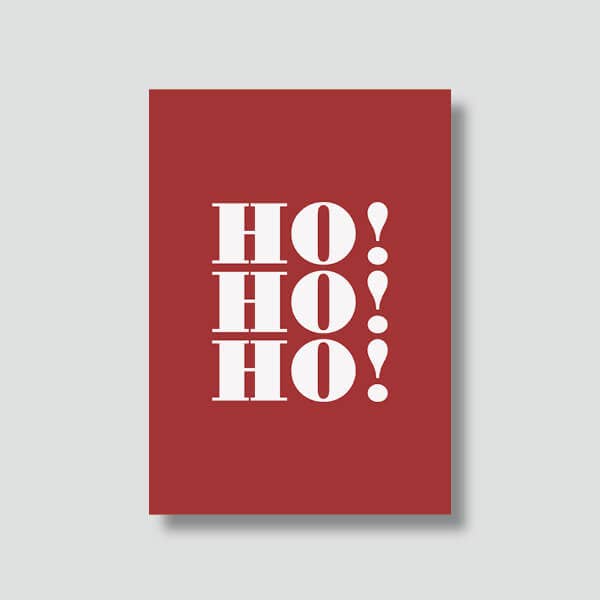 Le shop de Bulma – wholesale Julkort – Kort "Hälsningar": Ho Ho Ho! (med kuvert)1