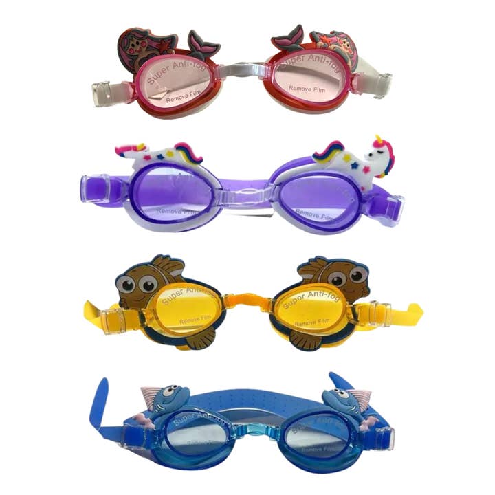 K & S WHOLESALE INC - Wholesale Swimming goggles – Kids & Baby - Kids Swimming Goggles 2 Style 144 CT Floor Display3