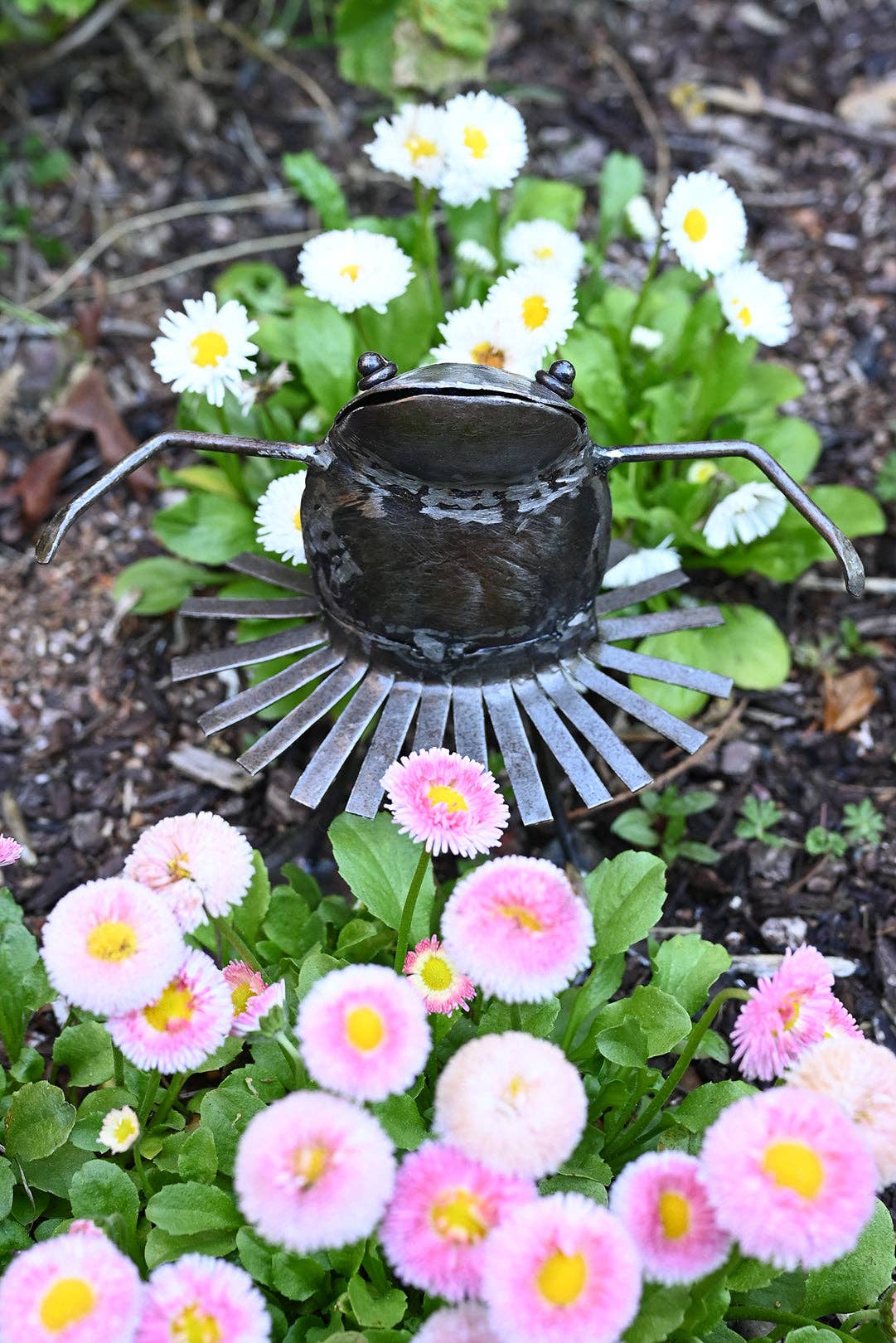 Swahili | AFRICAN MODERN - Wholesale Sculpture - Metal Dancing Frog Sculpture1