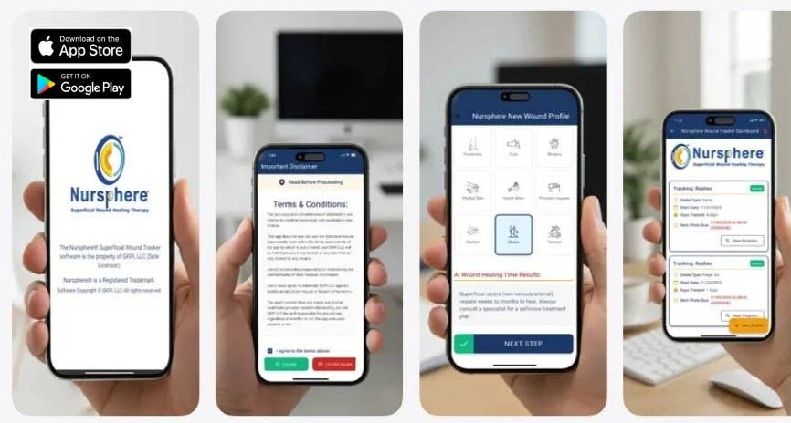 Nursphere Original Dome Bandages - Wholesale Bandaids/Bandages - Nursphere® Double Wall and Finger AIR™/Wound Tracker™ App3