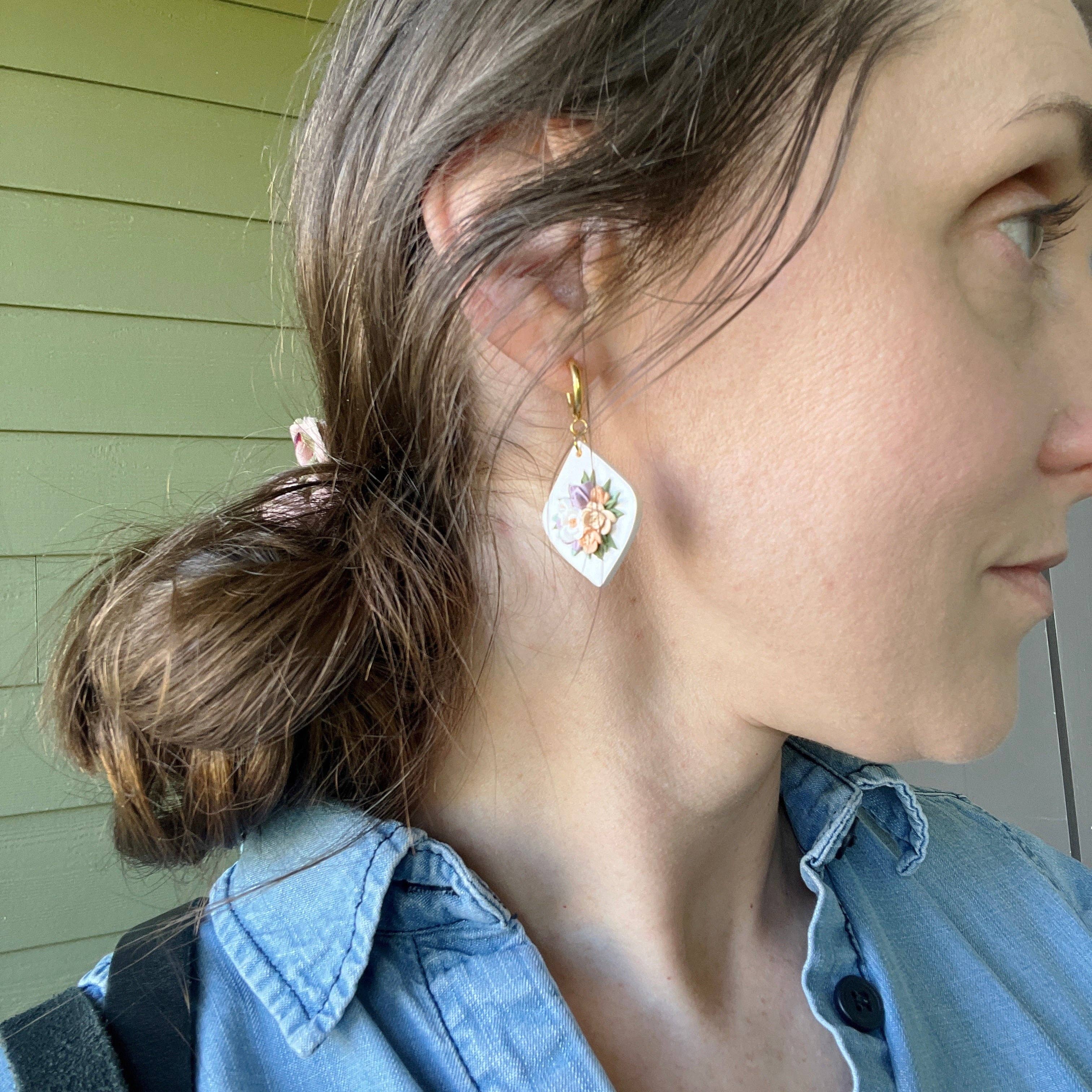 Courage & Calling - Wholesale Dangle Earrings - Maya Huggie Dangles6