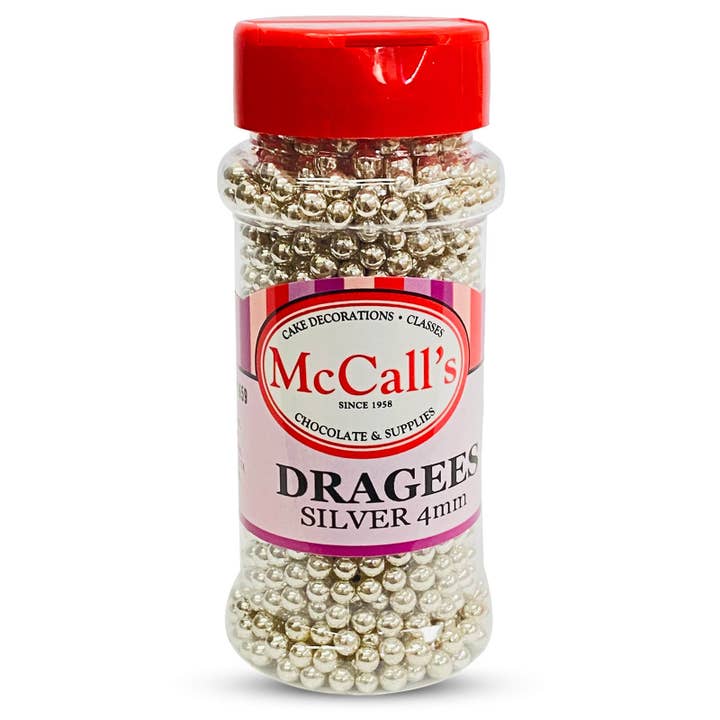 McCall's - Wholesale Cake Decorating Kit - DRAGEE SILVER SMALL 4 MM 100 G
