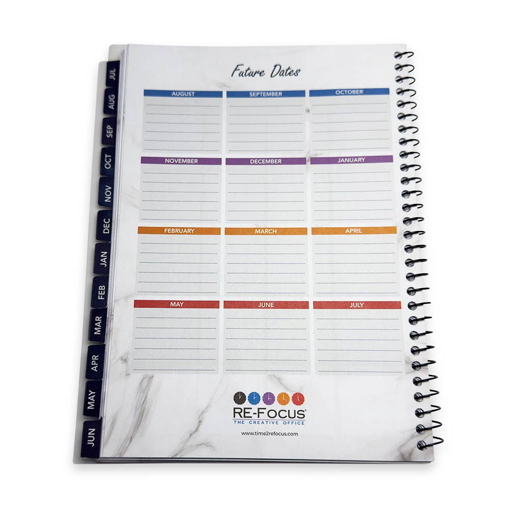 RE-FOCUS THE CREATIVE OFFICE - Wholesale Planner - 2025-2026 Academic Calendar Planner – Weekly & Monthly Views10
