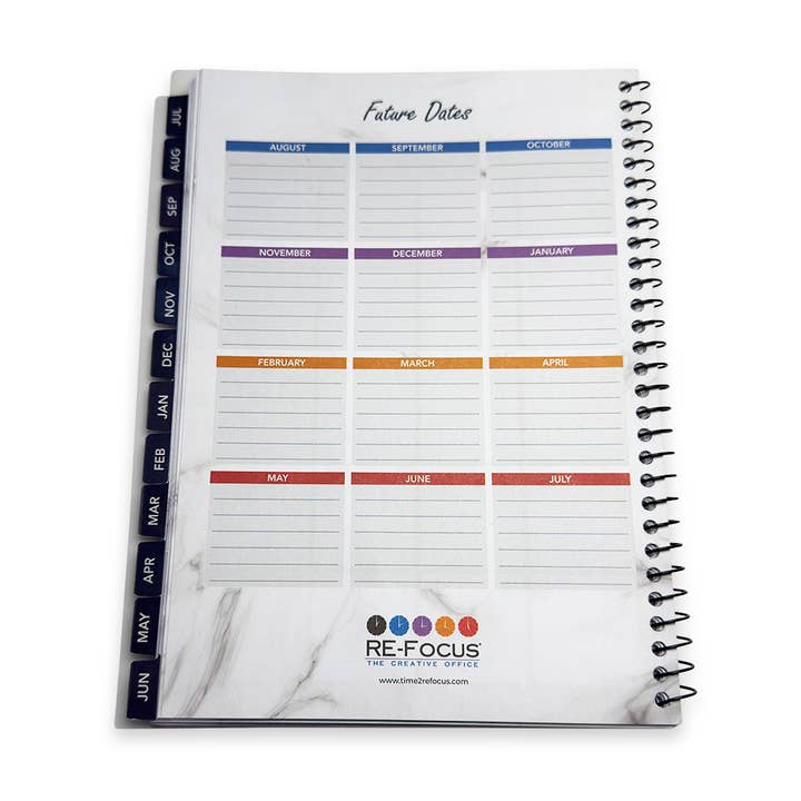 RE-FOCUS THE CREATIVE OFFICE - Wholesale Planner - 2025-2026 Academic Calendar Planner – Weekly & Monthly Views10