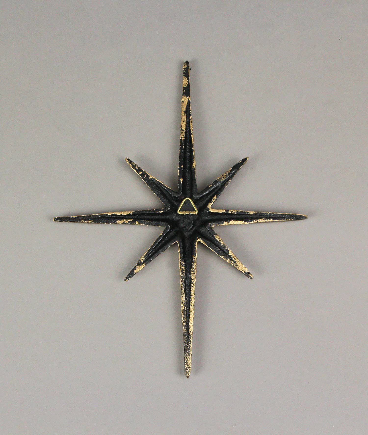 Zeckos - Wholesale Wall Accent - Set of 3 Metallic Gold Cast Iron Atomic Starburst Wall Decor4