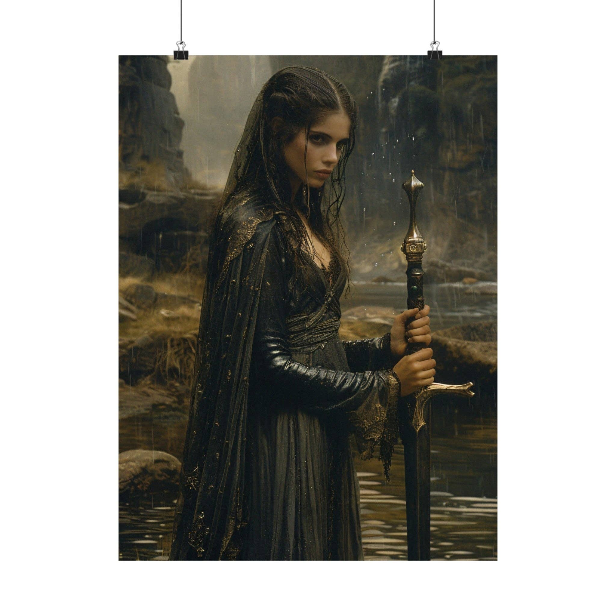 Ye Curiosity Shoppe - Wholesale Art Print - Nimue Lady of the Lake Art Print3