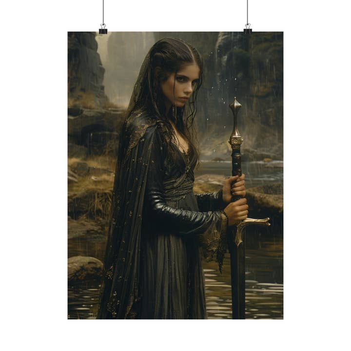 Ye Curiosity Shoppe - Wholesale Art Print - Nimue Lady of the Lake Art Print3