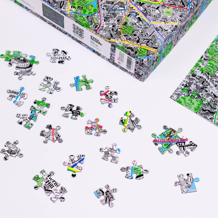 Evermade - Wholesale Puzzle - Adult - 1000 Piece Jigsaw Hand Drawn Map of London2