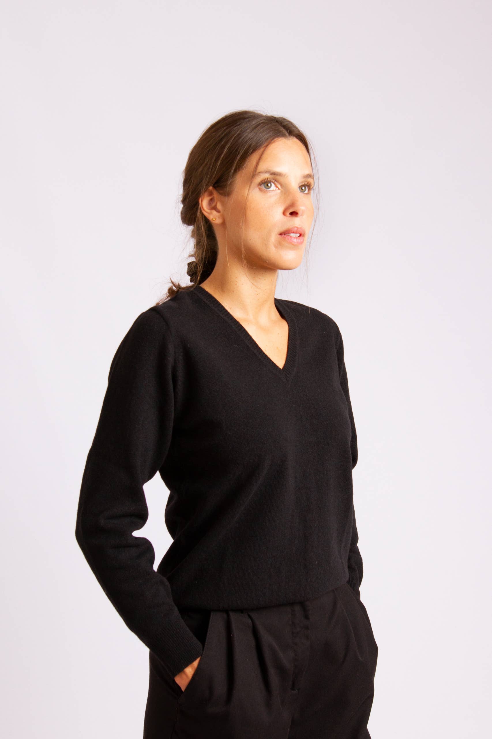 Classic Lambswool Pullover Grey for wholesale on Faire2