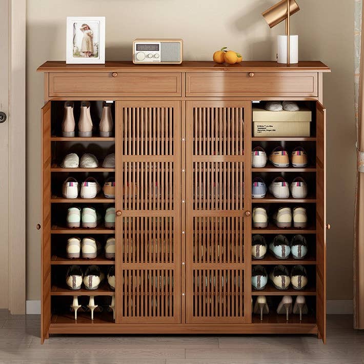 everythingbamboo - Wholesale Shoe Rack - Bamboo Shoe Case Shoe Rack Cabinet Book Case Shelf Storage Multiple Use Classic Luxury