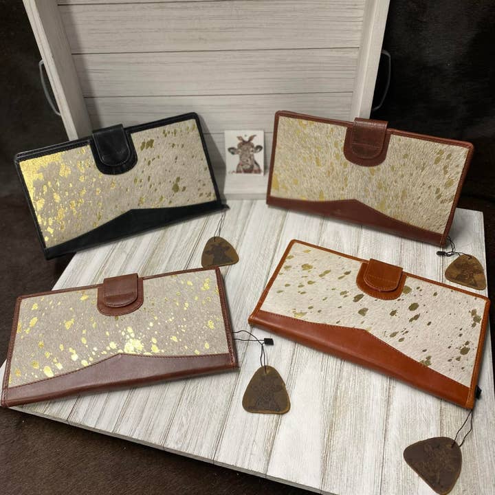 Crazy Heifers Wholesale - Wholesale Wallet - Women's - Blanche Clutch Wallets-Colored Hides