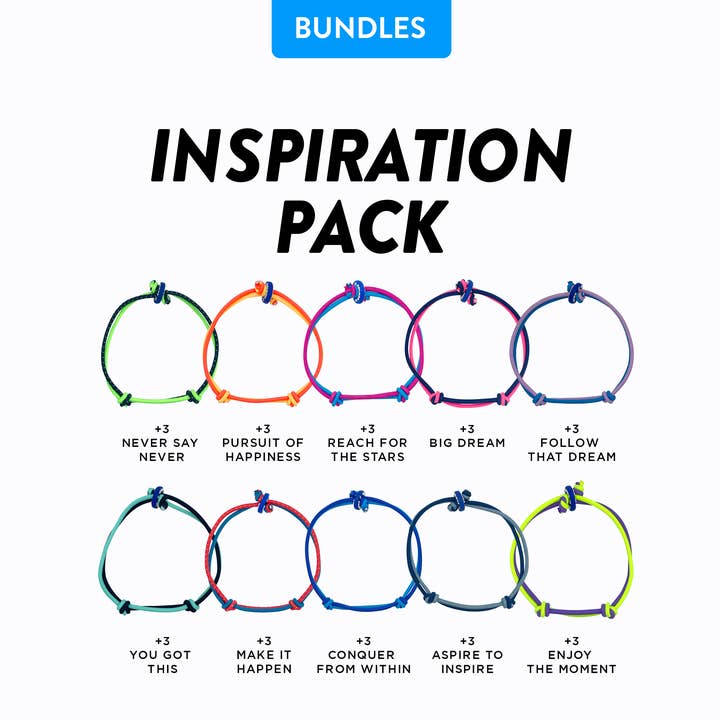 Pacchetto bracciale INSPIRATION (30 pezzi) per la vendita all'ingrosso da parte di COLORS For GOOD