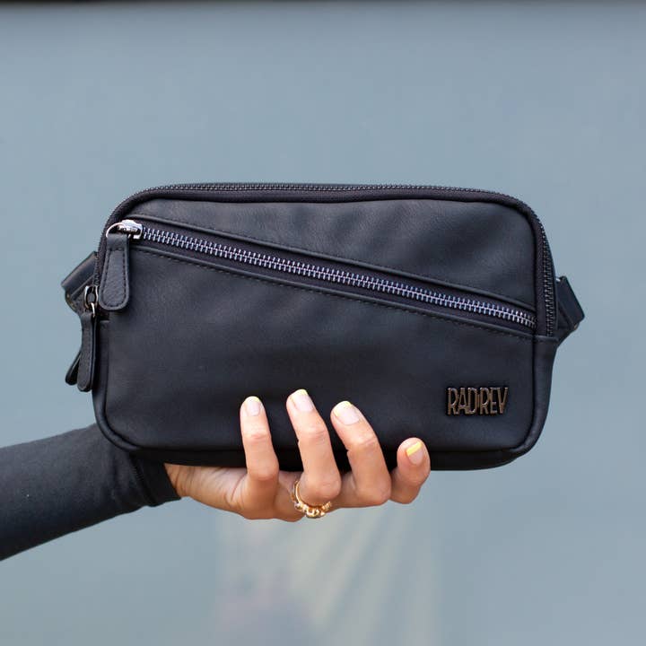 the 1 Sling Wallet in Matte Black for wholesale by Rad Revolution