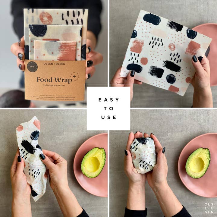 OLSEN+OLSEN - Wholesale Food Storage Wrap/Bag - Bestsellers Beeswax Food Storage Wraps
