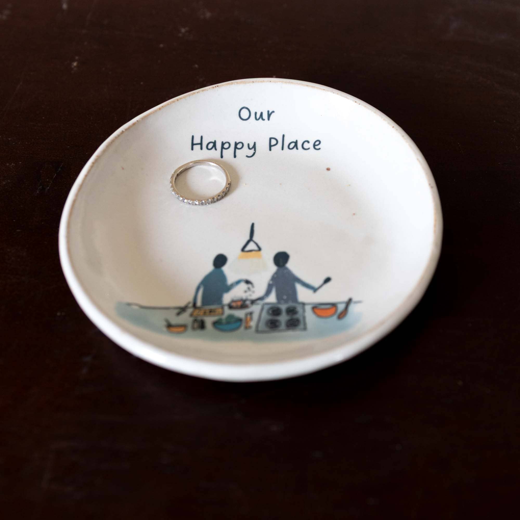 Tara Kothari - Wholesale Jewelry Dish - Winter Evergreen Jewelry Dish - Handmade with pressed leaves5