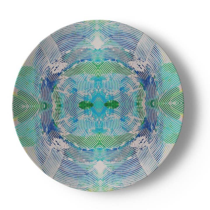 Coastal Frequency China Plates for wholesale by Ally Bee Design