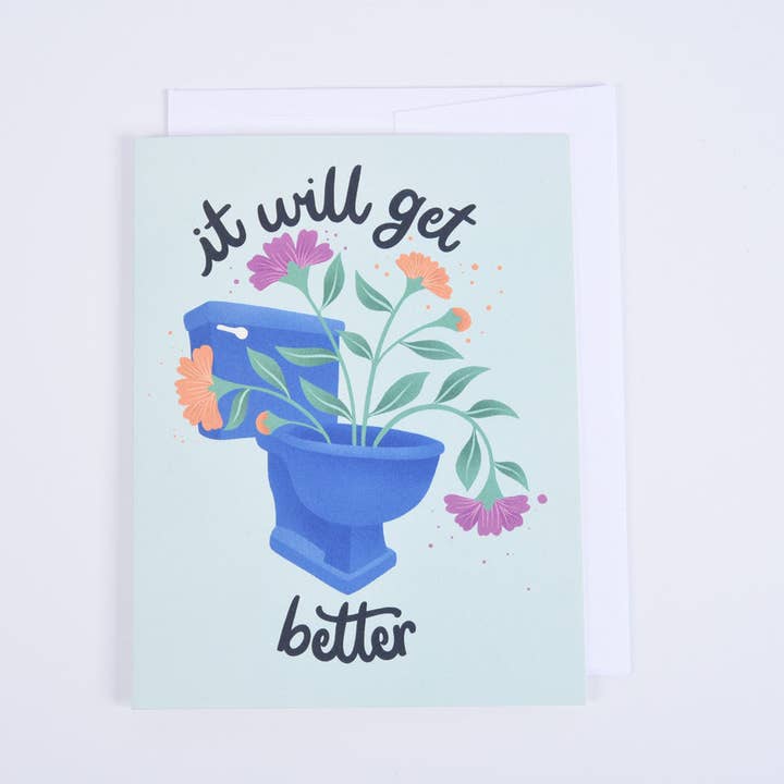 It Will Get Better Greeting Card for wholesale by Palindrome Art