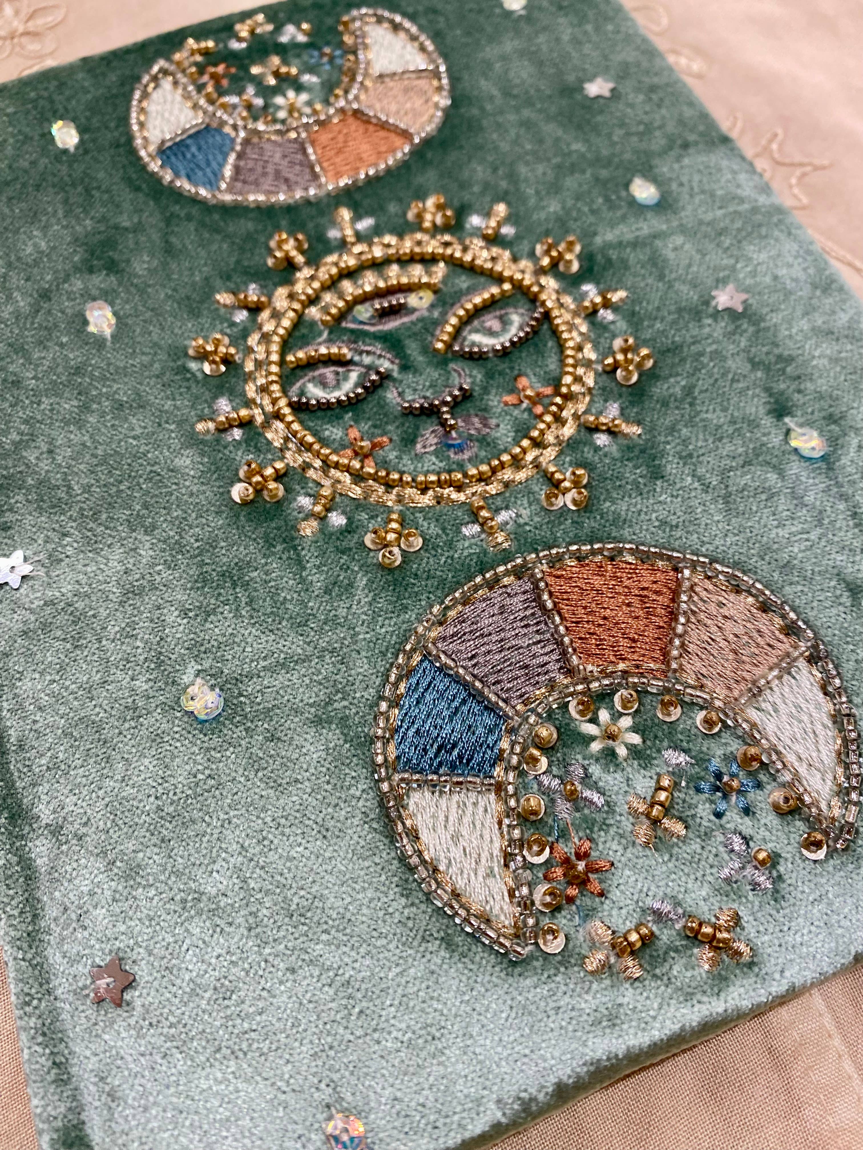 Temple of Treasure - Wholesale Notebook - Fluwelen Kralen Notitieboek Maancycli3