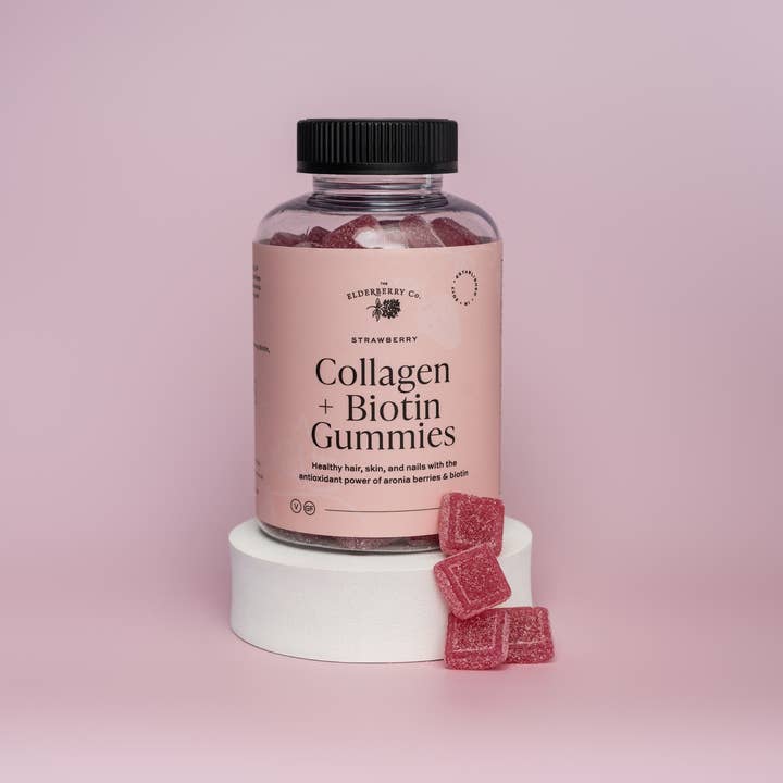 The Elderberry Co - Wholesale Oral Supplement/Vitamin - Collagen + Biotin Gummies
