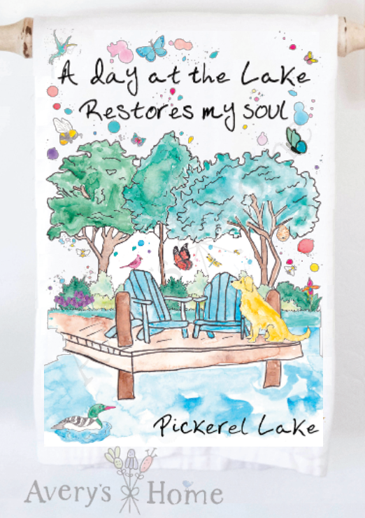 Avery's Home - Wholesale Tea Towel - A Day at the Lake or River Customizable Tea Towel32