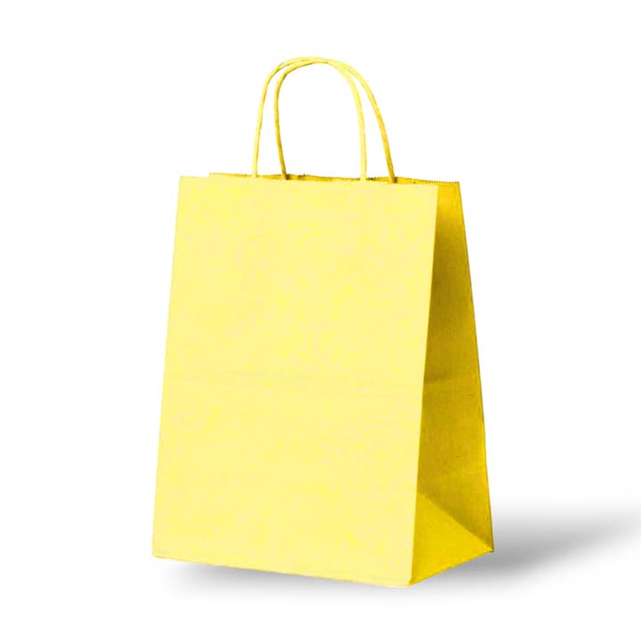 Saco de Papel (M) – Amarelo - 100Un por atacado de Mini Art Products