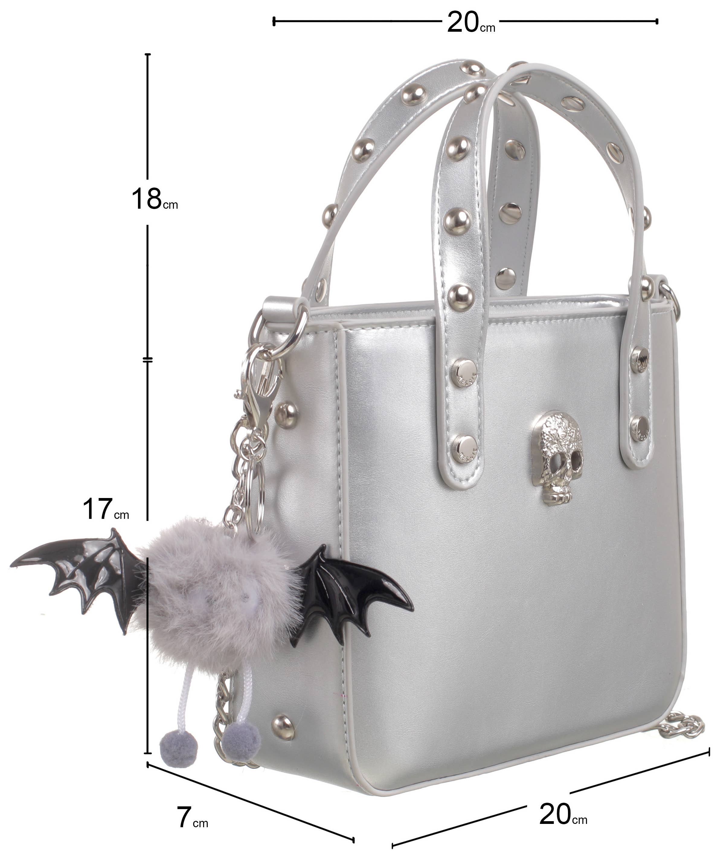 Bessie London - Wholesale Tote Bag - Women's - HALLOWEEN PUNK LUXE TOTE BAG2