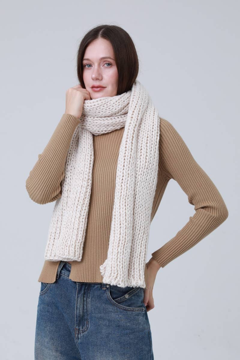 Leto Accessories - Wholesale Scarf - Women's - Winter Scarf  Chunky Knit - Warm and Cozy  5