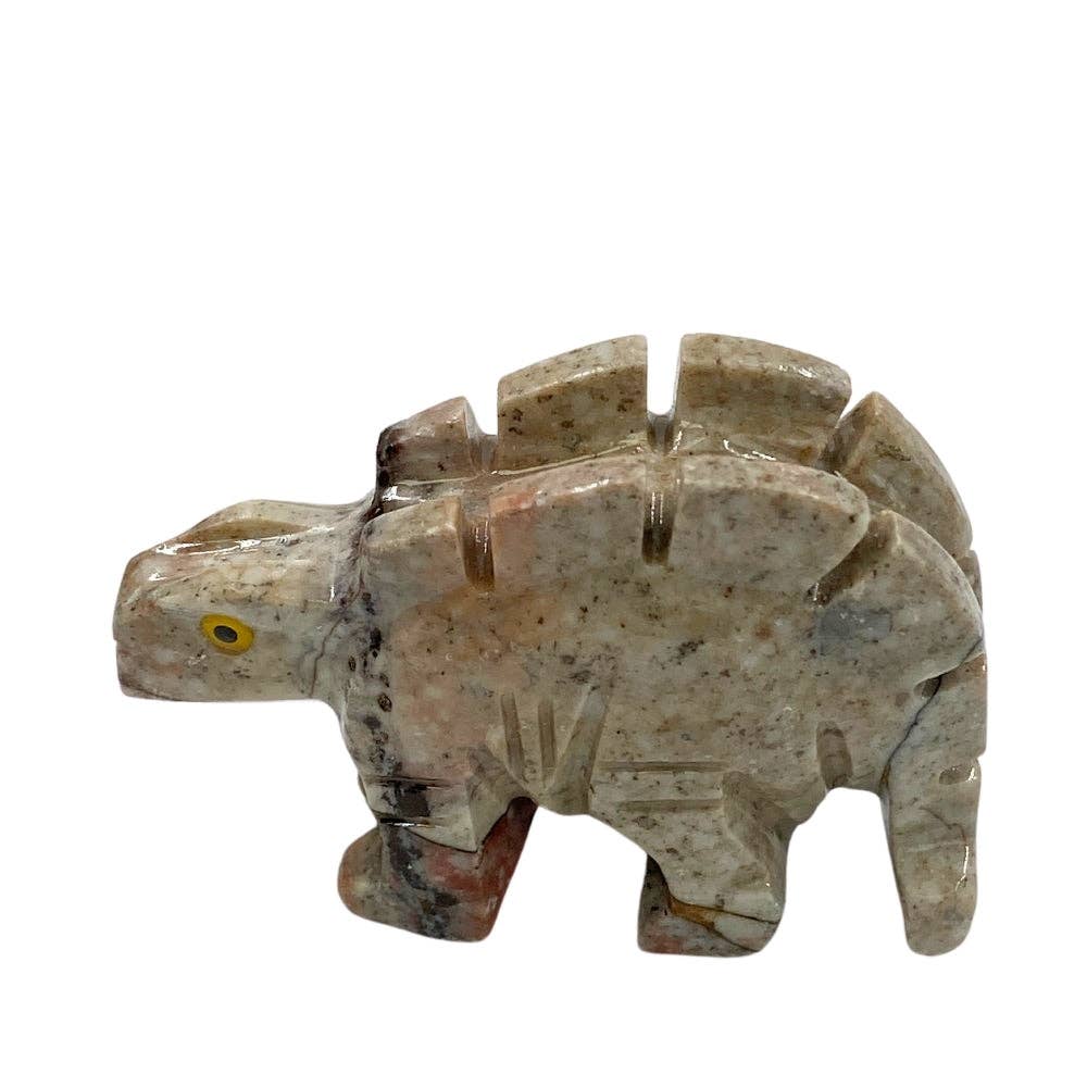 Earths Elements Wholesale - Wholesale Retailer Sample - Home Decor - Crystal Animal - Stegosaurus Soapstone<br>3