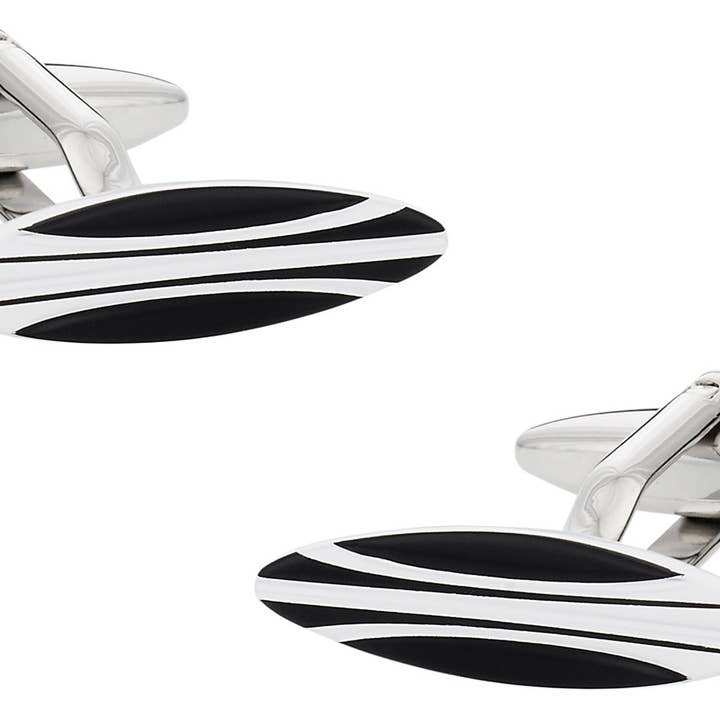 Cuffinks de prancha de surf em azul e branco por atacado de Cuff-Daddy