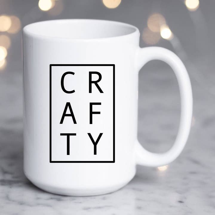 Tasses à café CRAFTY 15 oz pour la vente par SheMugs