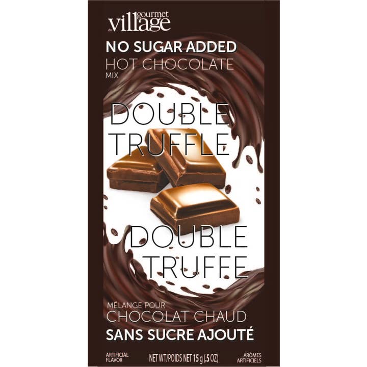 Mini Hot Choc No Sugar Added Double Truff for wholesale by Gourmet Du Village