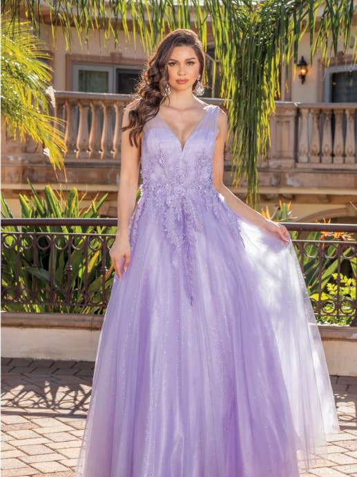 Kjole med dyb V-udskæring bagpå for engroshandel hos Dancing Queen Dress