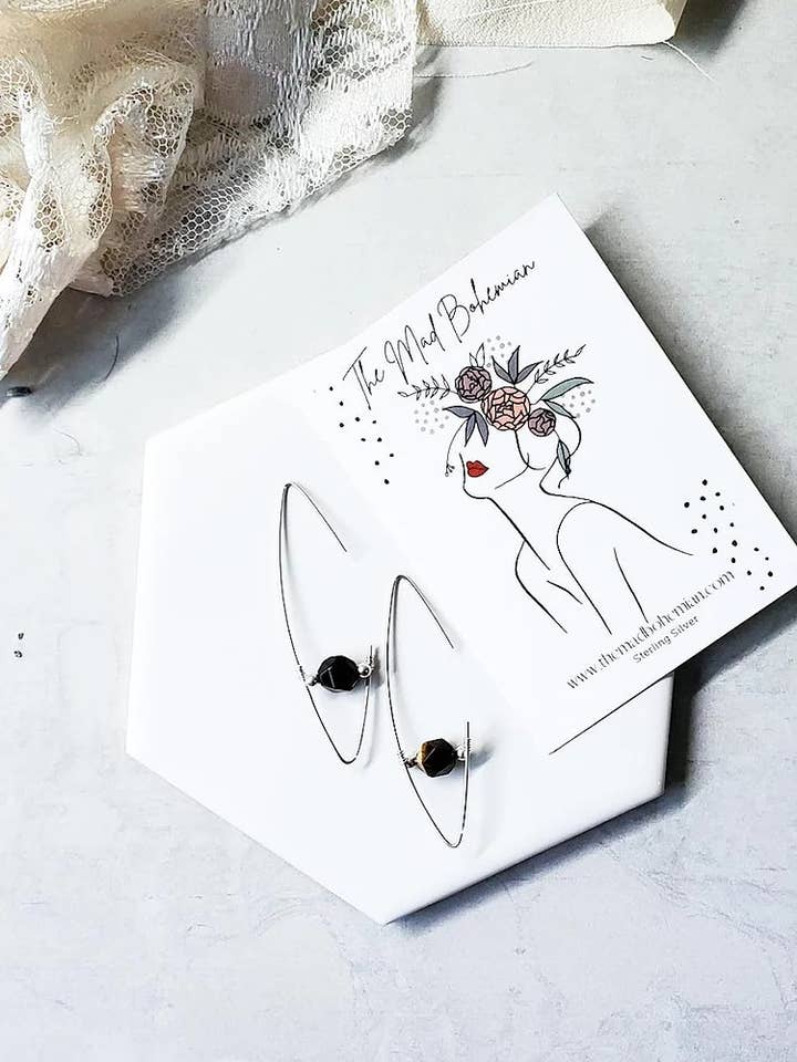 Calypso Threader Earrings for wholesale by Mad Bohemian Studios