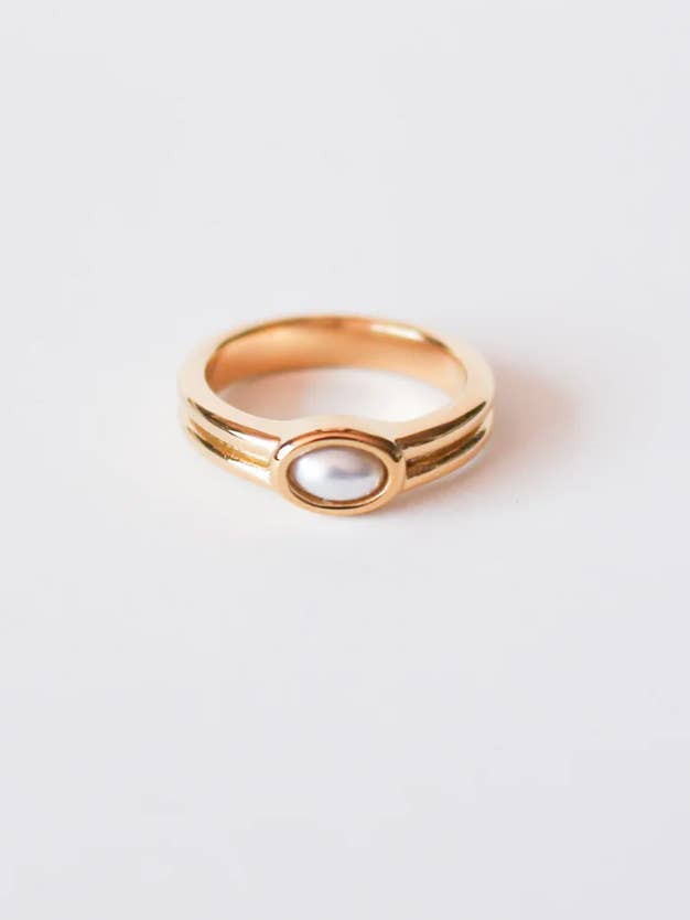 Celine Pearl Ring for wholesale by Or Jewelry