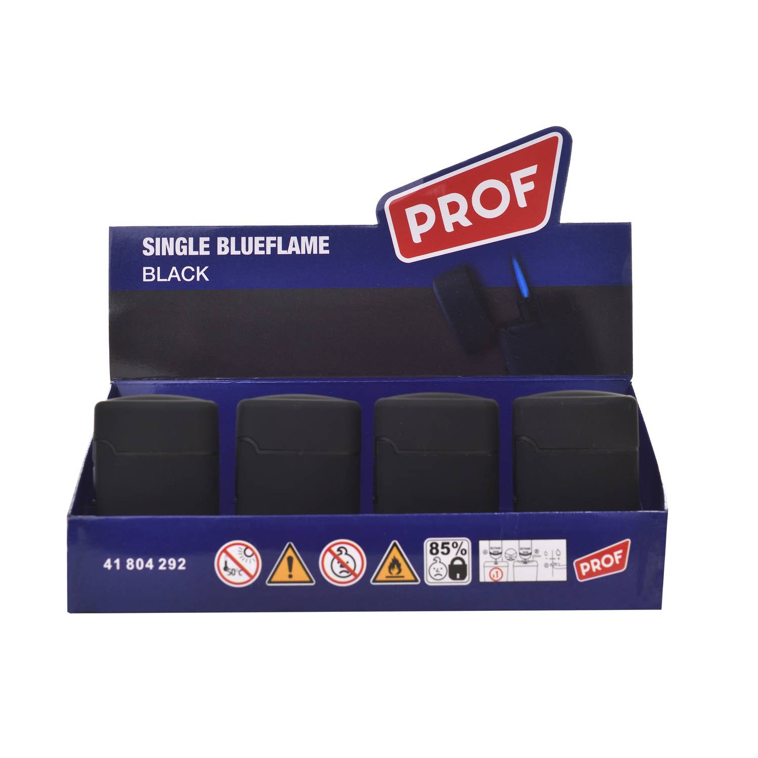 PROF - Wholesale Lighter - PROF customizable black lighters CAPSULE JETFLAME DL 201