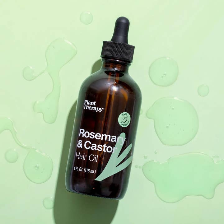Plant Therapy - Wholesale Hair Oil - Rosemary & Castor Hair Oil 4 oz